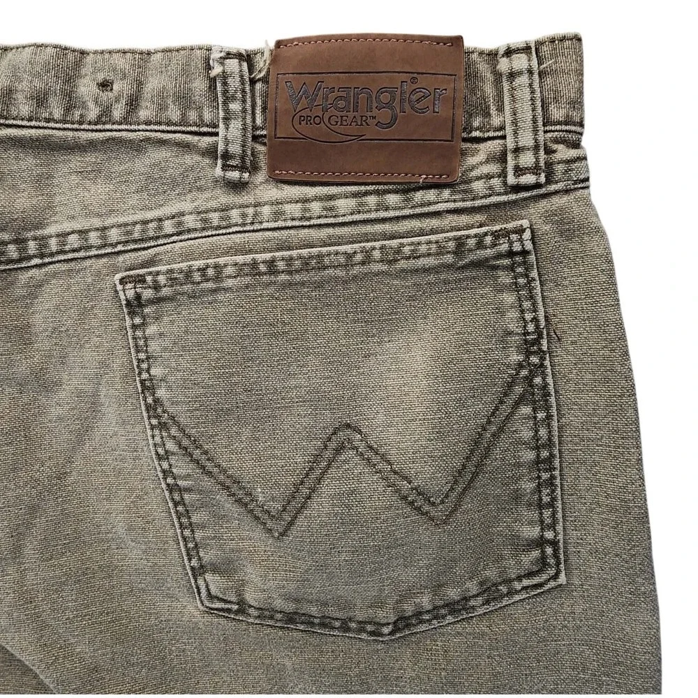 Wrangler ProGear‎ Upland Hunting Pants Mens 38x30 Brown Tan Brush Canvas EUC